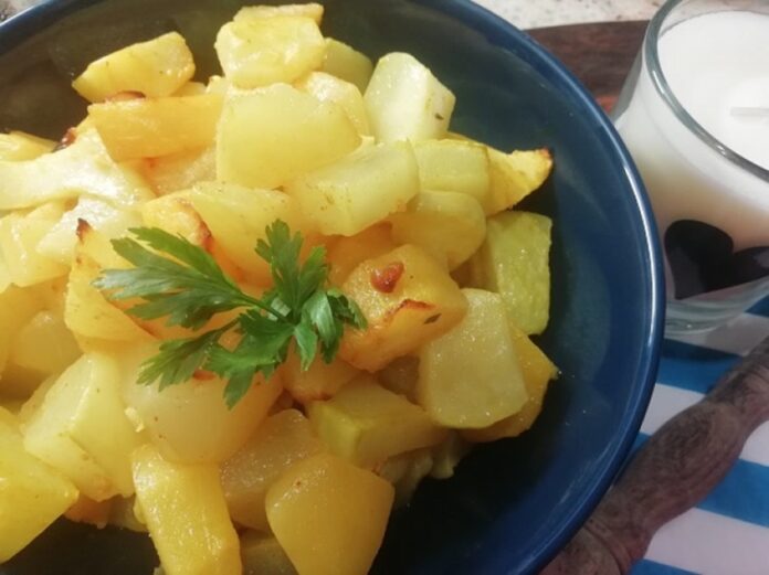 Pečená tekvica s cesnakom - recept. Foto - Nela