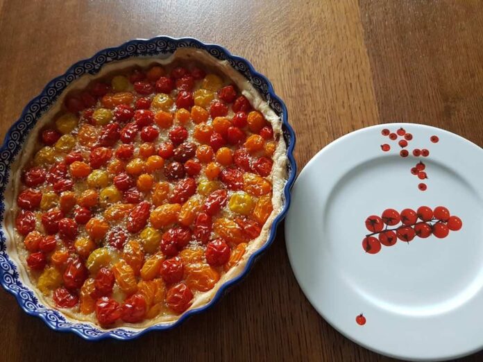 Paradajková slaná torta. Foto - Mária Danthine Dopjerová