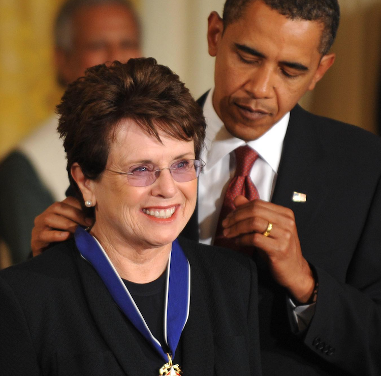 Legenda Billie Jean Kingová dostala v roku 2009 od Baracka Obamu Prezidentskú medailu slobody. Fotka - IG Billie Jean King