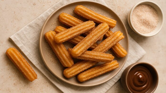 Churros sú sladké vyprážané tyčinky z cesta, ktoré pochádzajú zo Španielska a Latinskej Ameriky. Foto - freepik