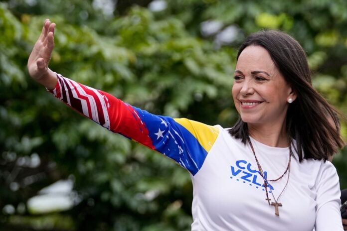 María Corina Machadová získala ako prvá Venezuelčanka Nobelova cenu mieru. Foto - TASR/AP