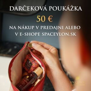 Darčeková poukážka SPA CEYLON - 50 eur