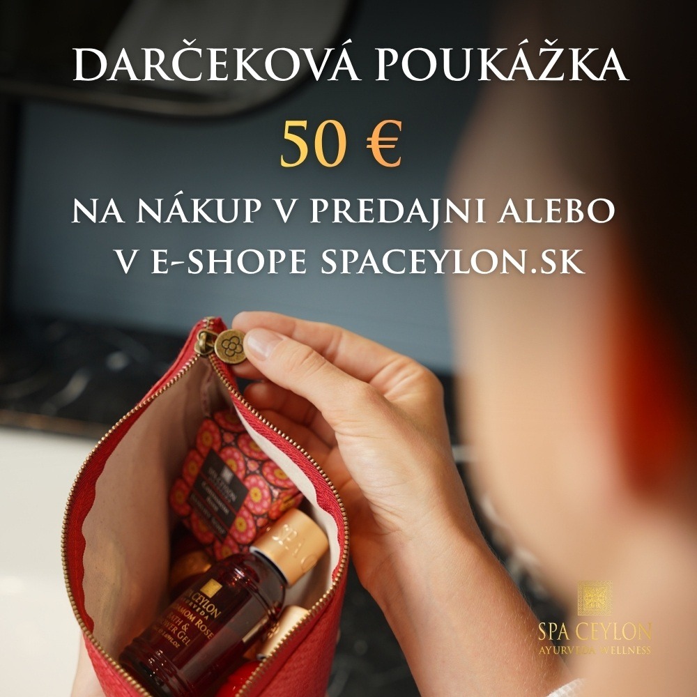 Darčeková poukážka SPA CEYLON - 50 eur