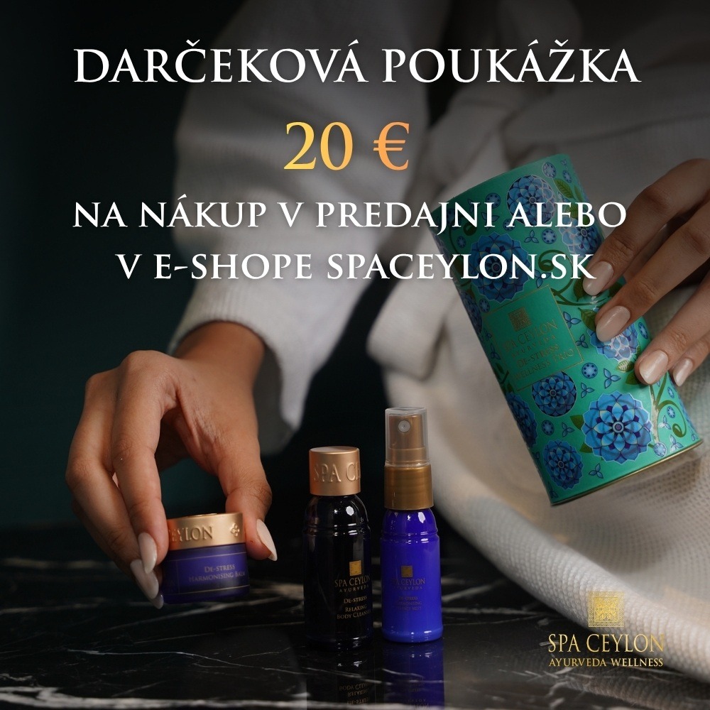 Darčeková poukážka SPA CEYLON - 20 eur
