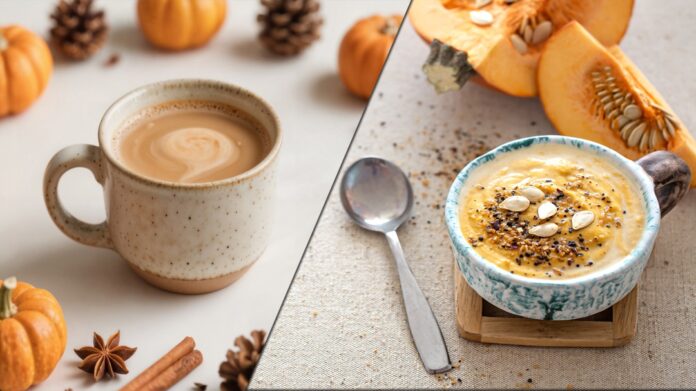 Pumpkin káva vs. pumpkin matcha. Foto - freepik