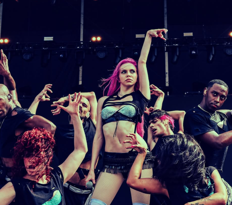 Adéla na Lollapalooza festivale, kde sa ocitla ako prvá Slovenka v histórii. Fotka IG adelajergova